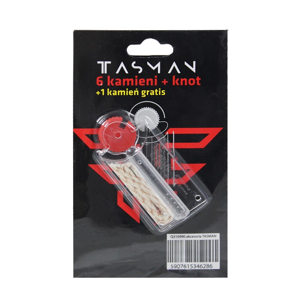Q310990 Zestaw kamienie + knot do zapalniczki Tasman