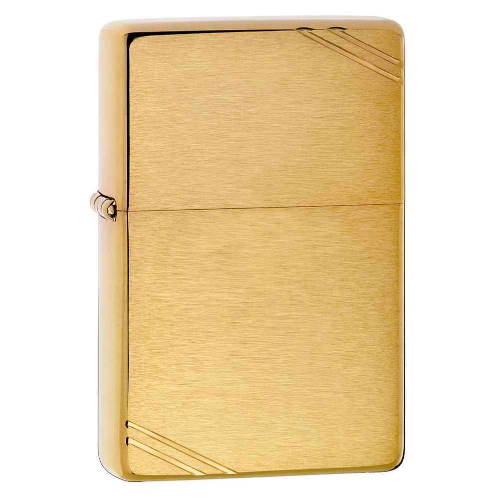 Z240 Zapalniczka Zippo Vintage Brushed Brass Z GRAWEREM