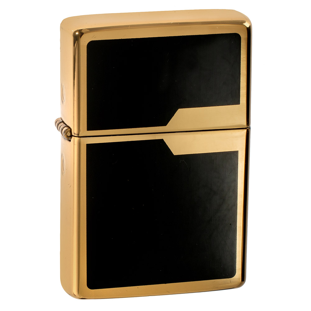 Q311001 Zapalniczka benzynowa Tasman BRASS Milano gold-black