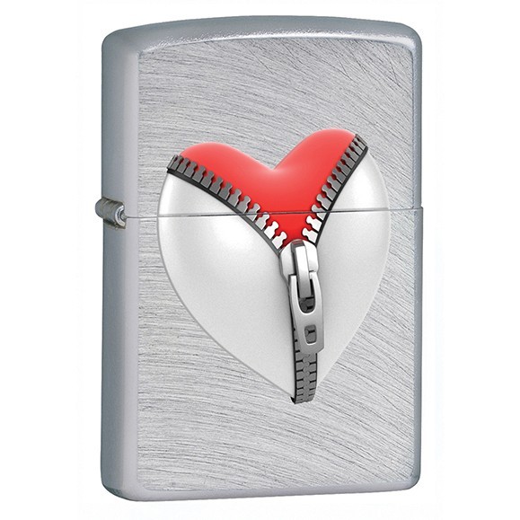 Z28327 Zippo zapalniczka benzynowa Heart Zipper Z GRAWEREM