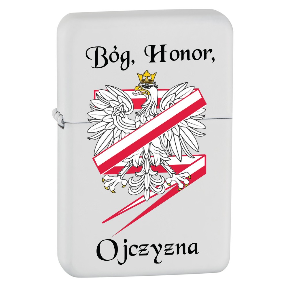 Q310168 Zapalniczka benzynowa Tasman BÓG HONOR OJCZYZNA